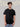Black Henley Neckline Half T-Shirt