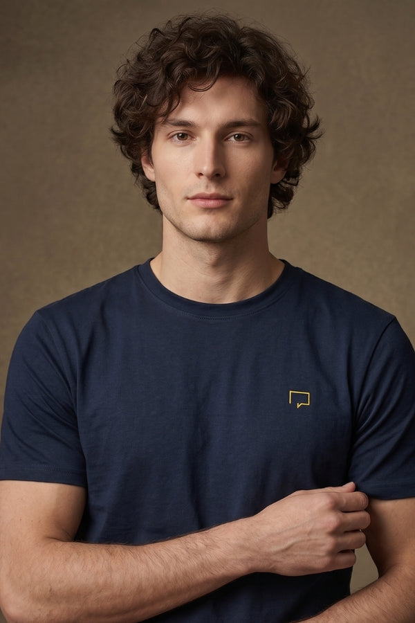 Organic Cotton Smart Casual Round neck T Shirt