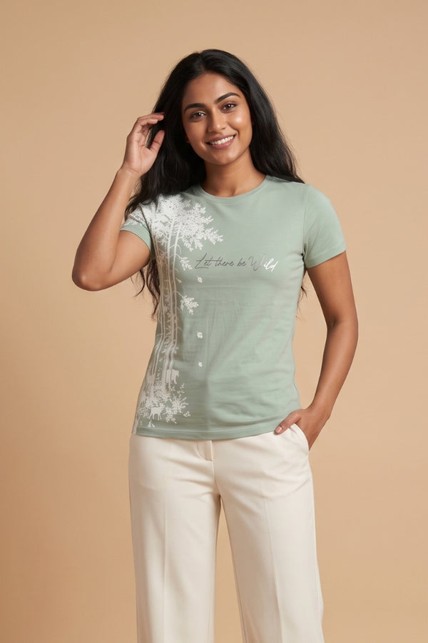 Women's Organic Cotton Tree Print T-Shirt