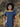 Women's Hemp Free-Flow Dress with Tulip Sleeves