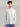 Roar Light Grey Melange Organic Cotton Henley Full Sleeve T-Shirt