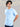 Roar Sky Blue Organic Cotton Crew Neck T-Shirt