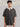 Roar Charcoal Melange Organic Cotton Men's Oversize T-Shirt with Twill Collar