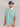 Roar Green Melange Organic Cotton Men's Oversize T-Shirt with Twill Collar