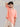 Roar Peach Organic Cotton Men's Oversize T-Shirt with Twill Collar