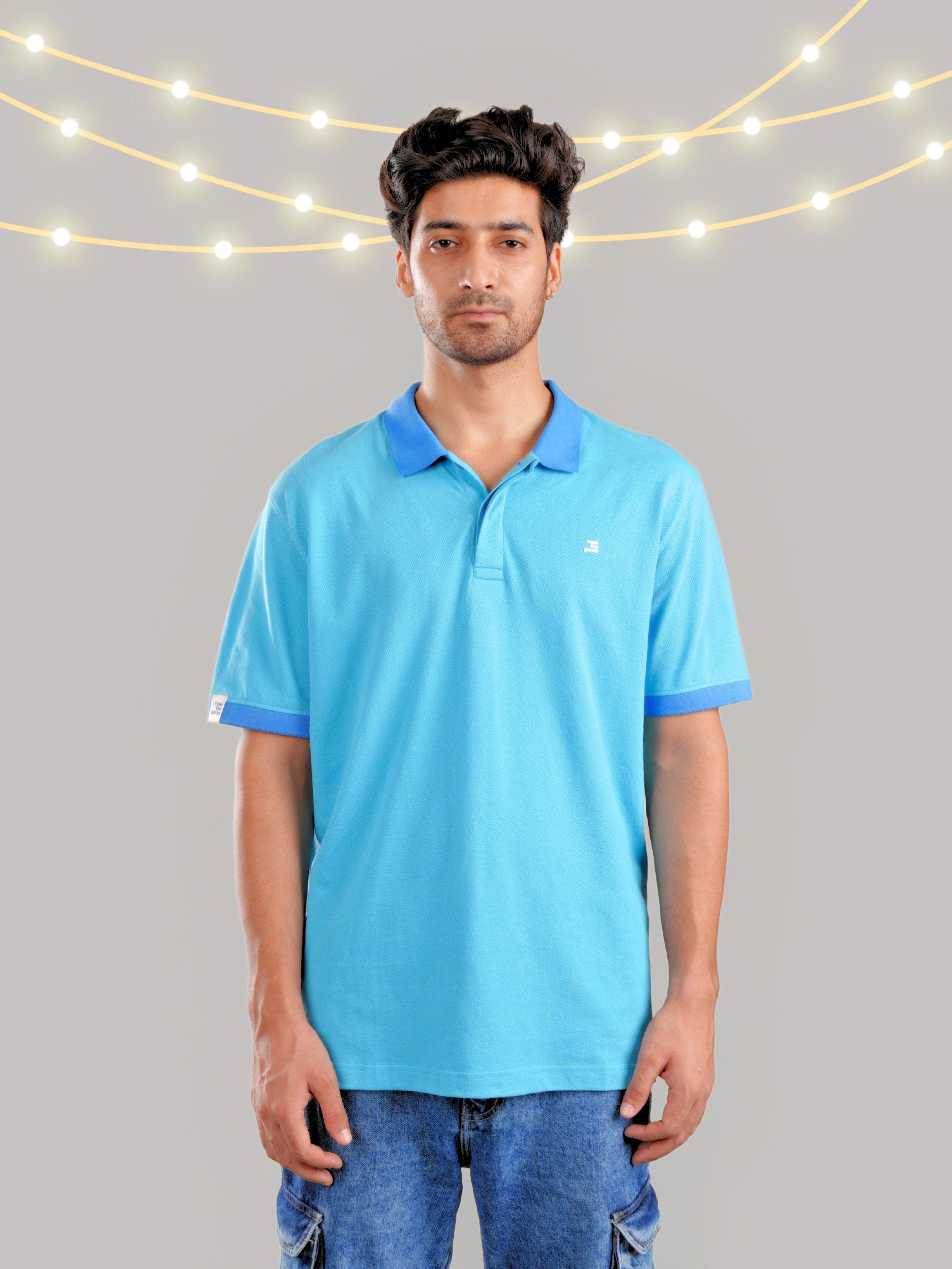 Roar Aqua Organic Cotton Men's Polo T-Shirt