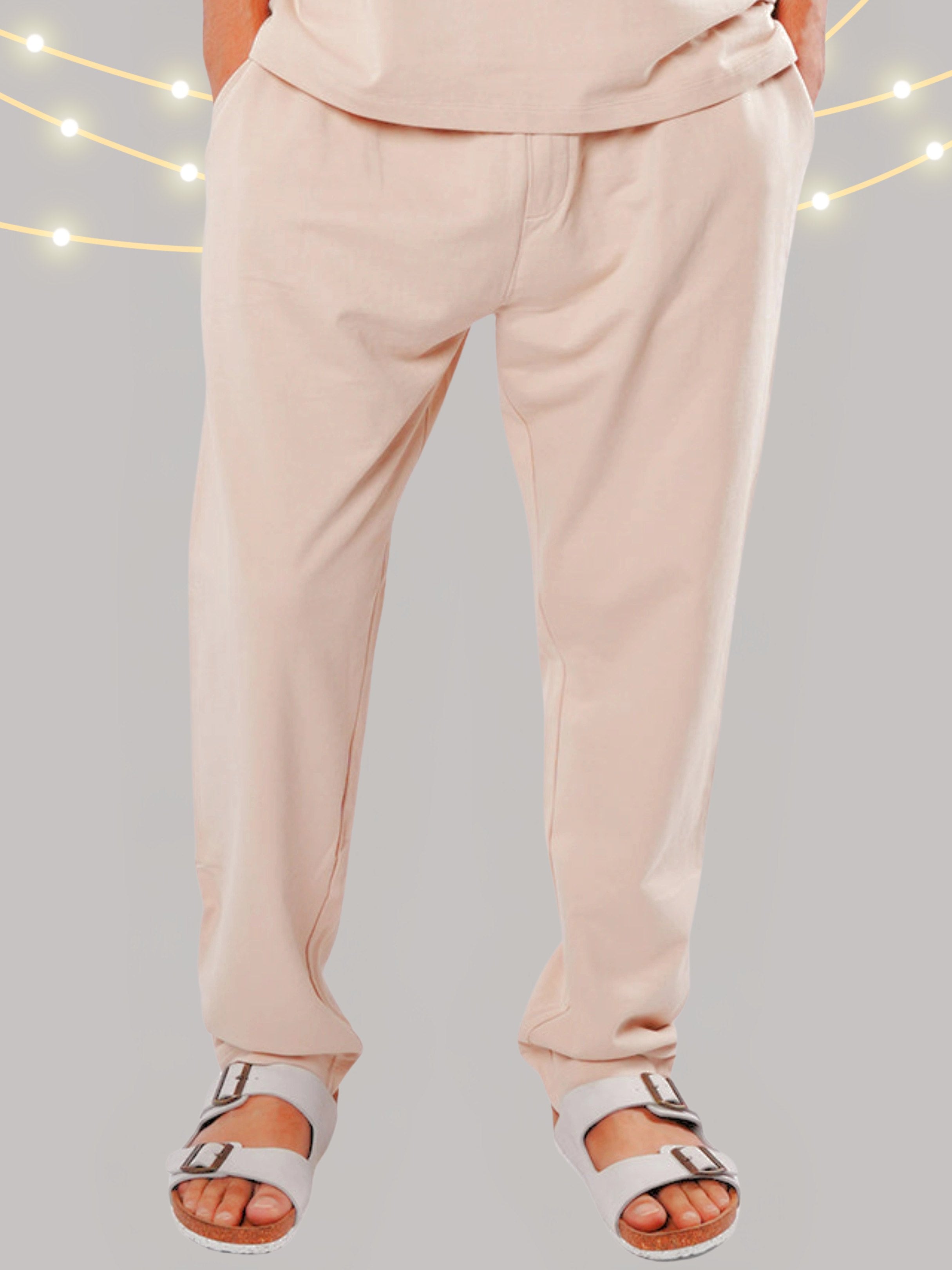 Roar Sandstone Beige Organic Cotton Men's Track Pant