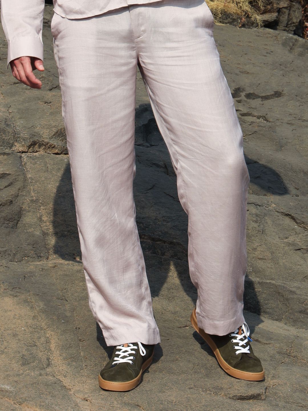 Hemp Lounge Pants with Elastic Drawstring Waist