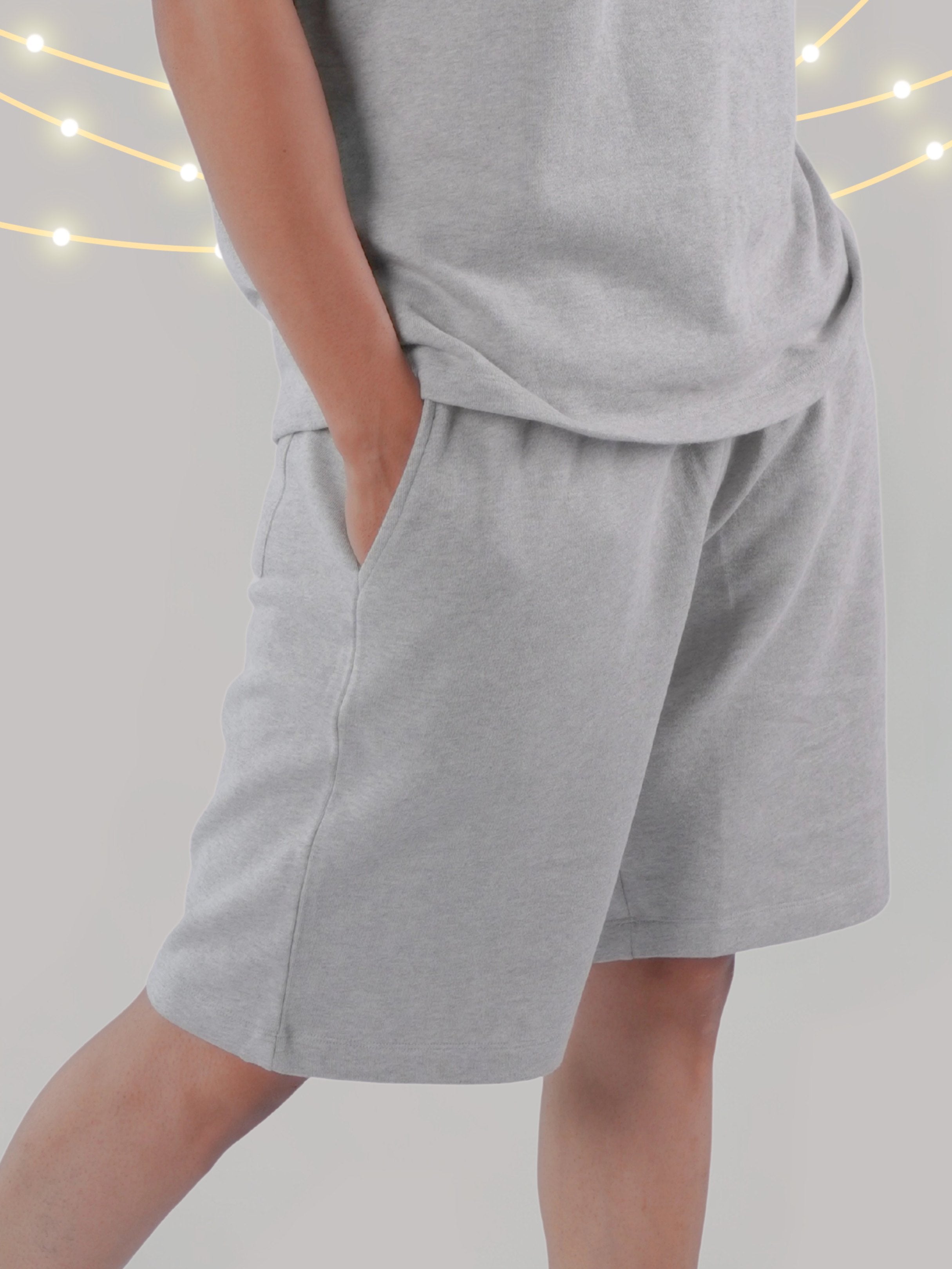 Roar Ash Grey Organic Cotton Men's Shorts