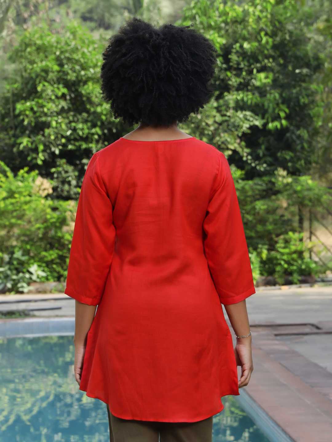 Women's Hemp Kurti with Side Pocket