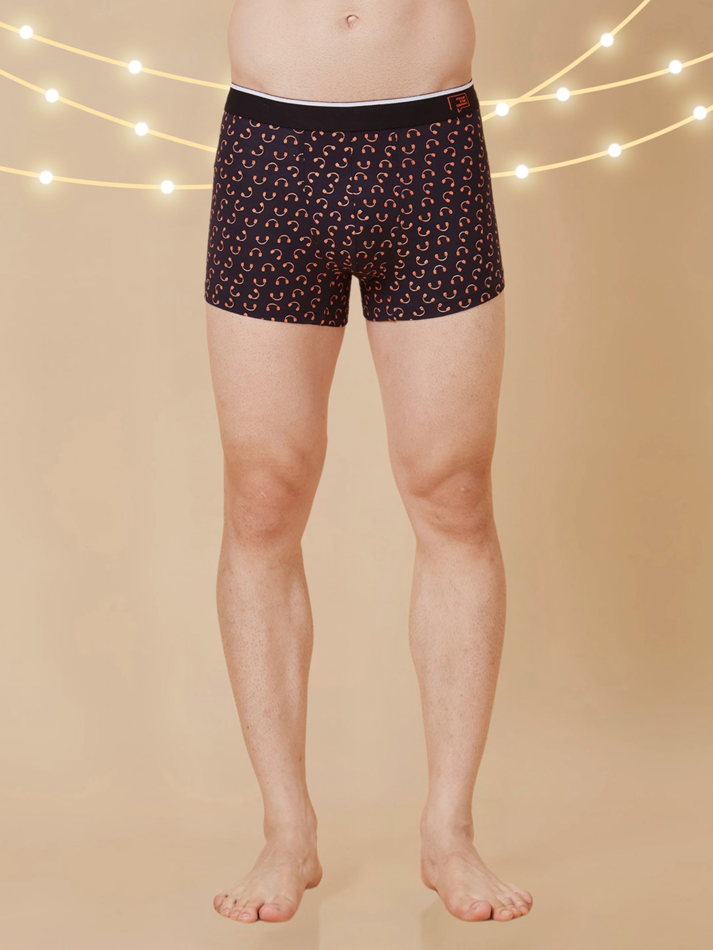 Men's Printed Bamboo Innerwear Trunks