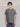 Roar Black Melange Organic Cotton Crew Neck T-Shirt