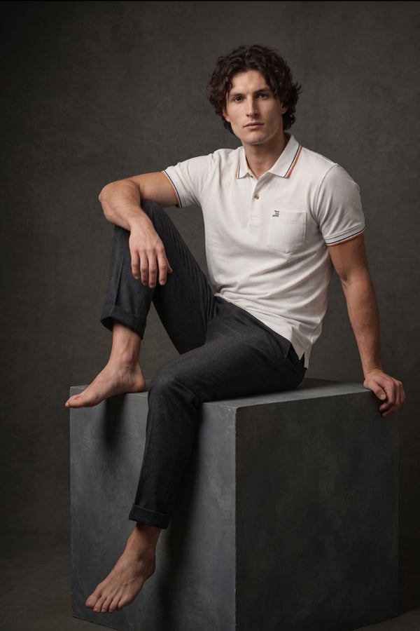 Men Regular Fit Organic Cotton Polo T-Shirt