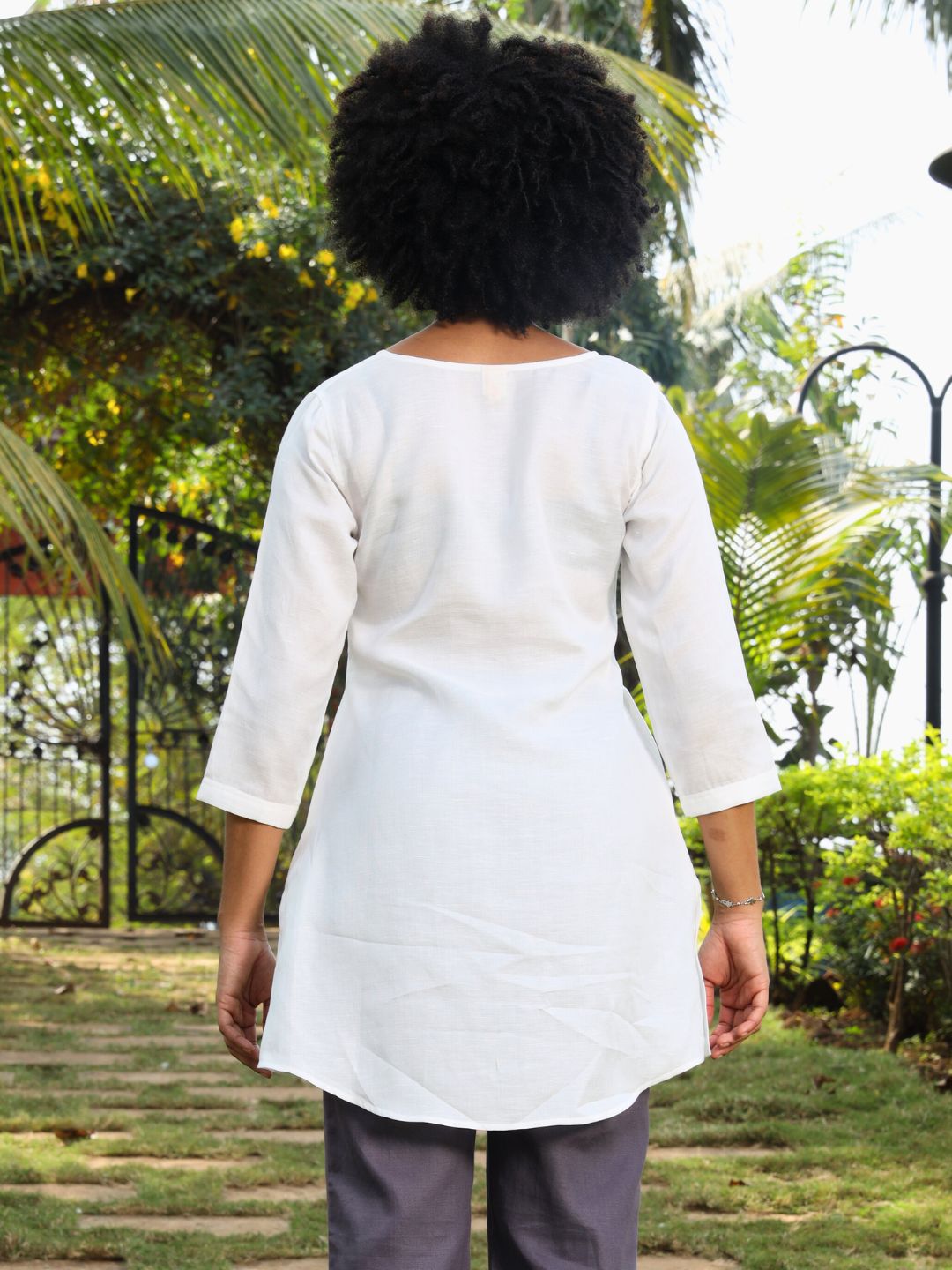 Women's Hemp Kurti with Side Pocket