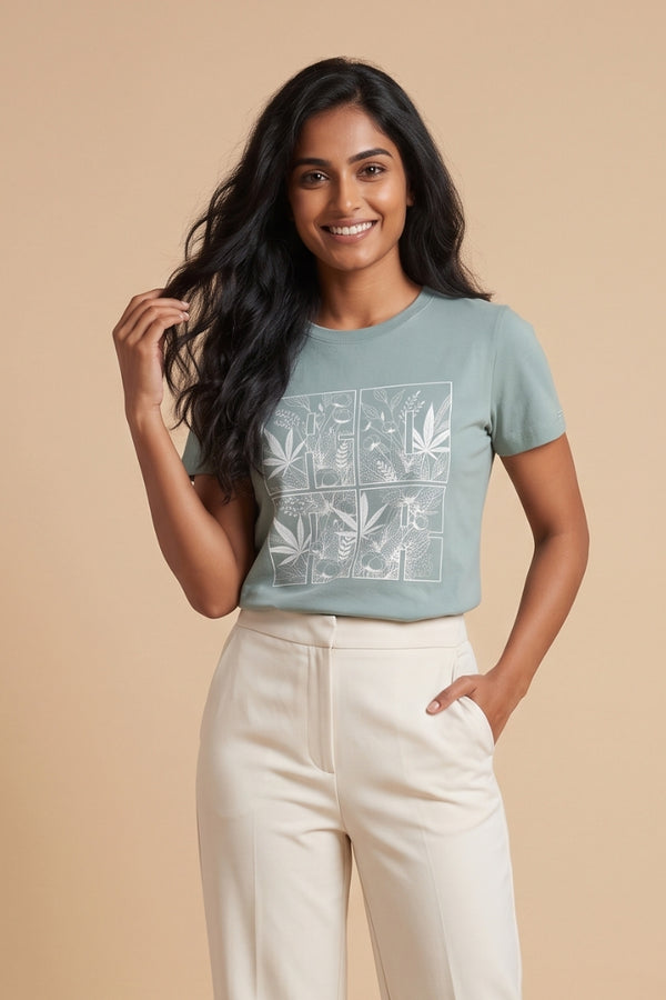 Women's Organic Cotton Printed T-Shirt