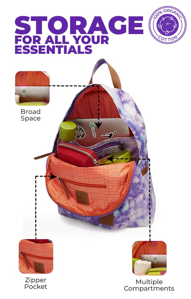 Unisex Tie Dye Backpack