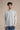 Roar Light Grey Melange Organic Cotton Henley Full Sleeve T-Shirt