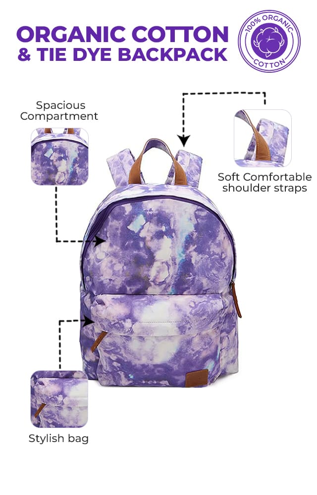 Unisex Tie Dye Backpack