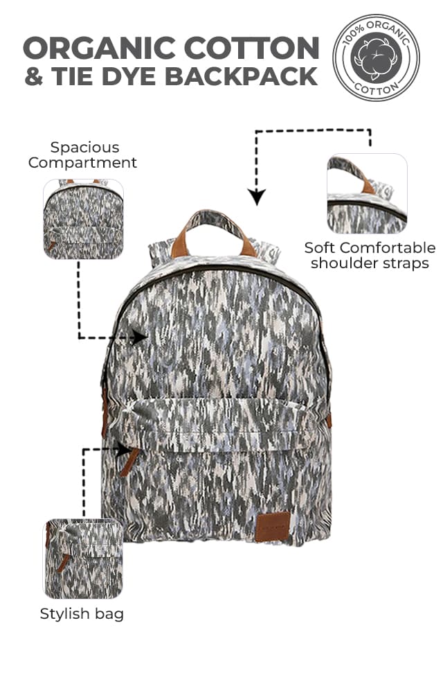 Unisex Tie Dye Backpack