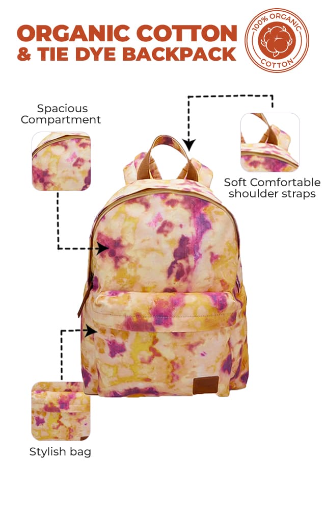 Unisex Tie Dye Backpack