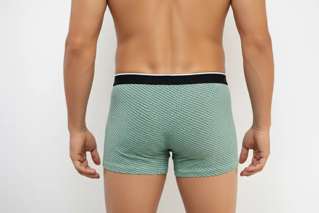 MEN'S PRINTED BAMBOO INNERWEAR TRUNKS